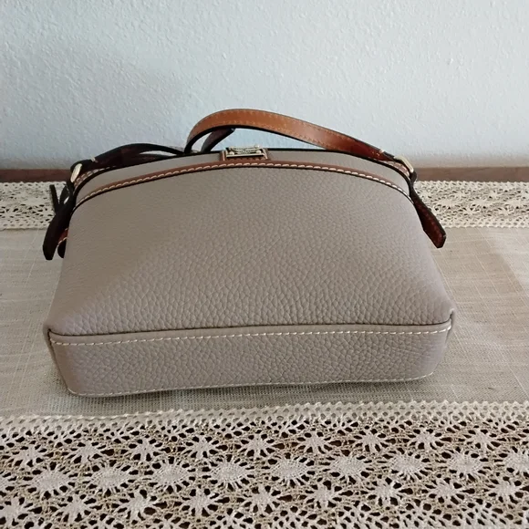 Dooney & Bourke Tan and Brown Crossbody Bag